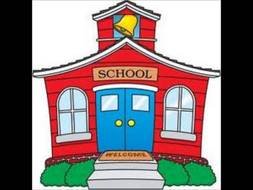 red School Clip Art drawing