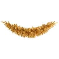 isolated gold garland