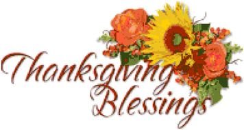 Thanksgiving Blessings as a graphic illustration