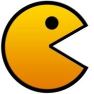 yellow Pacman drawing