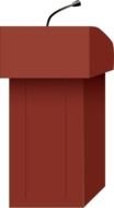 Speaker At Podium Clip Art N5