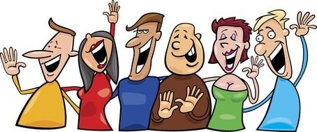 laughing people as an illustration