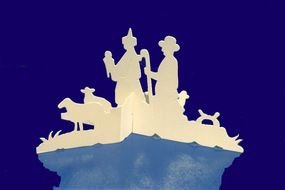 paper silhouettes of the magi