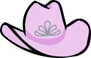 Ä°llustration of pink Cowgirl Hat