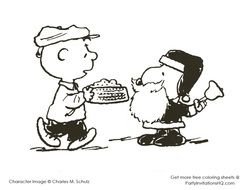 Charlie Brown Christmas Coloring Pages N3