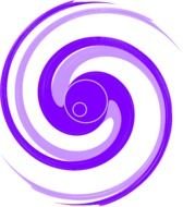 Purple Swirl Clip Art N9