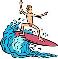 Surfing Clip Art N12