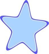 Rounded Star Clip Art N10