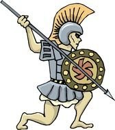 Roman Soldier Clip Art N14