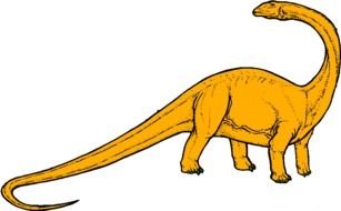orange Dinosaur Clip Art