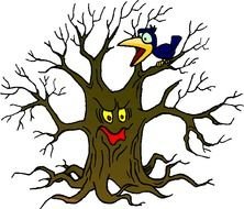 Scary Tree Clip Art