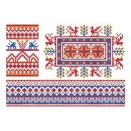 colorful traditional Russian Ornament for embroidery