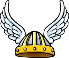 Viking Helmet with wings, Clip Art