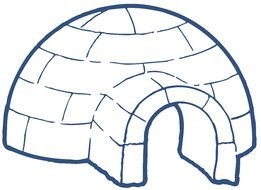 Igloo Clip Art drawing