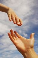 helping hand as picture for clipart
