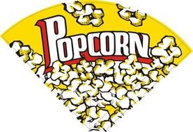 Popcorn logo drawing