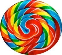 Rainbow Lollipop as a picture for clipart