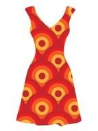 Orange Dress drawing