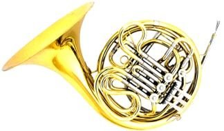 French Horn as a graphic illustration