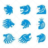 Vector Lion Head Design
