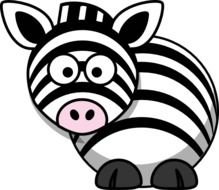 Cartoon Zebra Clip Art N12