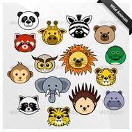 Cute Cartoon Animal Faces