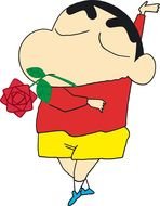 Shin Chan Cartoon drawing