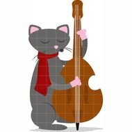 Kitty On Bass $ 0 25 Add To Cart Tags Clip Art Clipart