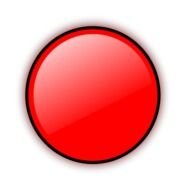 bright red circle