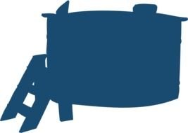 silhouette of Swimming Pool, Clip Art