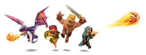 Clash Of Clans Characters as a graphic illustration