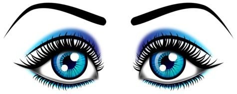 blue Eyes Clip Art drawing