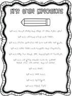 first grade expectations