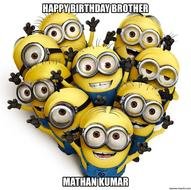 Clipart of Despicable Me Minions birthday greeting card