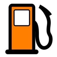 orange Gas Pump drawing