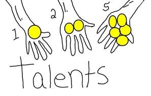 Parable Talents drawing
