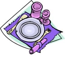 Set Table Clip Art N2