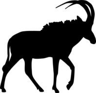 Pronghorn Antelope Silhouette Clip Art