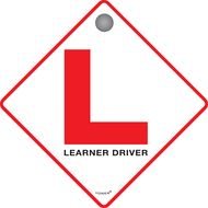 Learner Driver Sign drawing