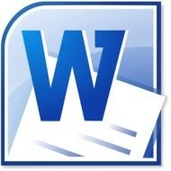 Microsoft Word, blue icon