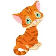 Cute Kitten Clip Art drawing