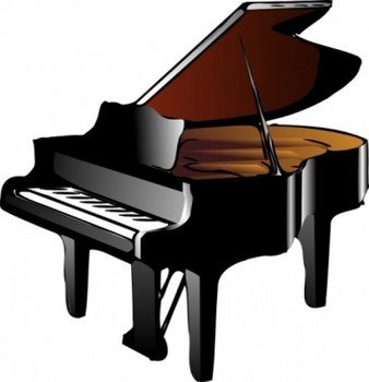 Cartoon Piano Clip Art N3