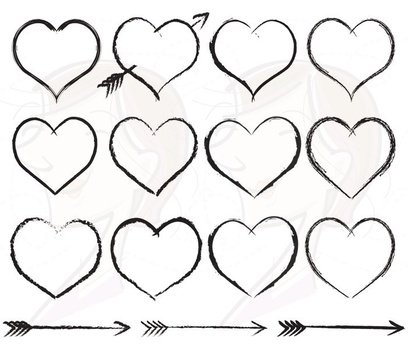 Rustic Wedding Border Clip Art