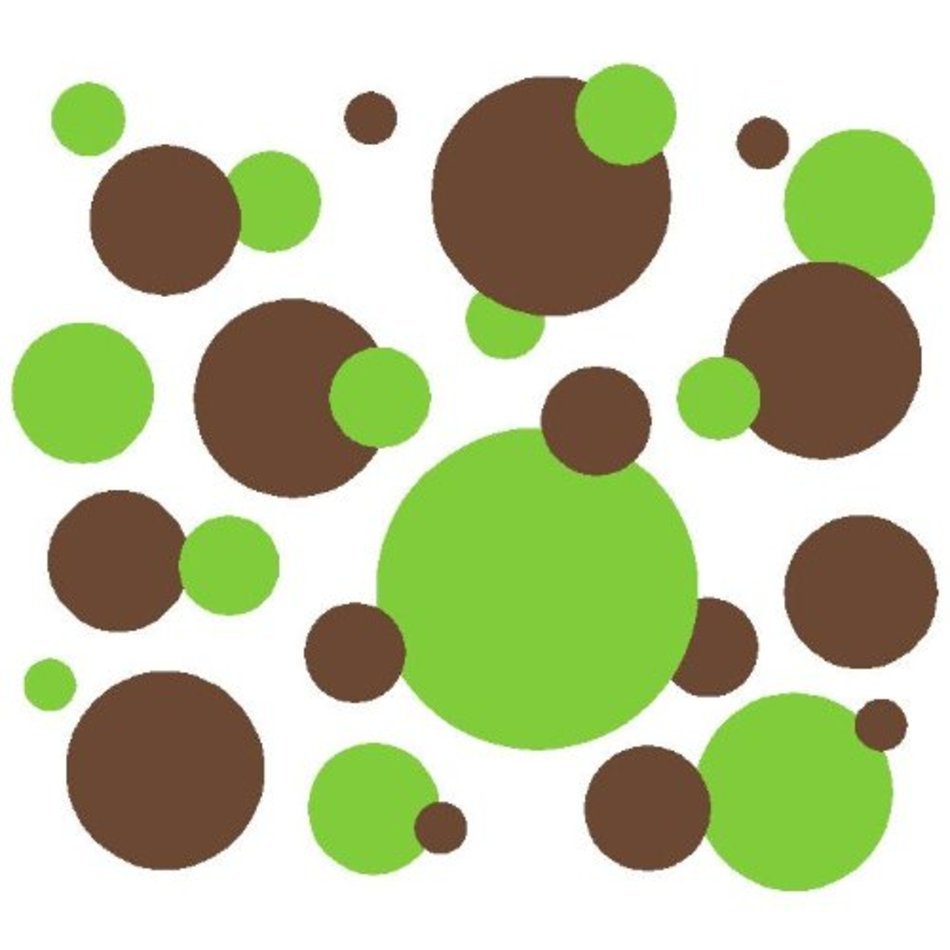 Green And Brown Polka Dots N2