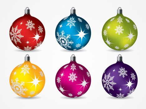 Christmas Balls Clip Art N4