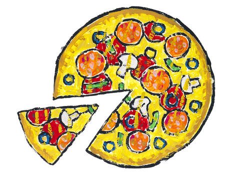 fresh Pizza Drawing