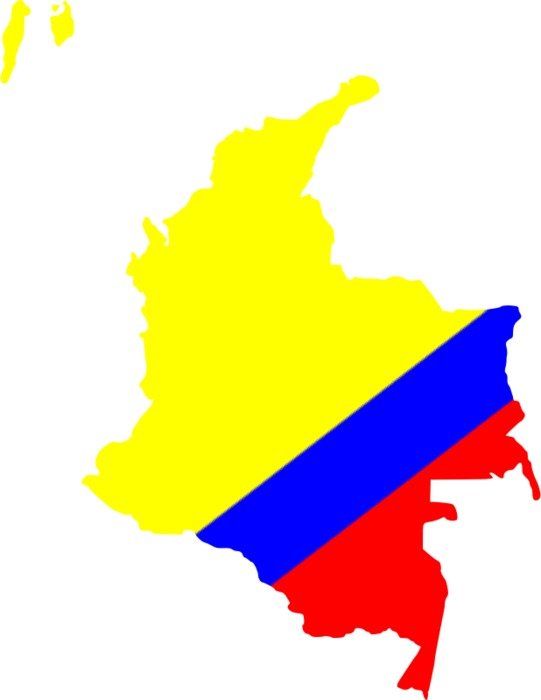 Map Of Colombia drawing