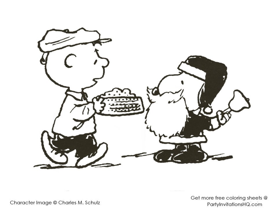 Charlie Brown Christmas Coloring Pages N3