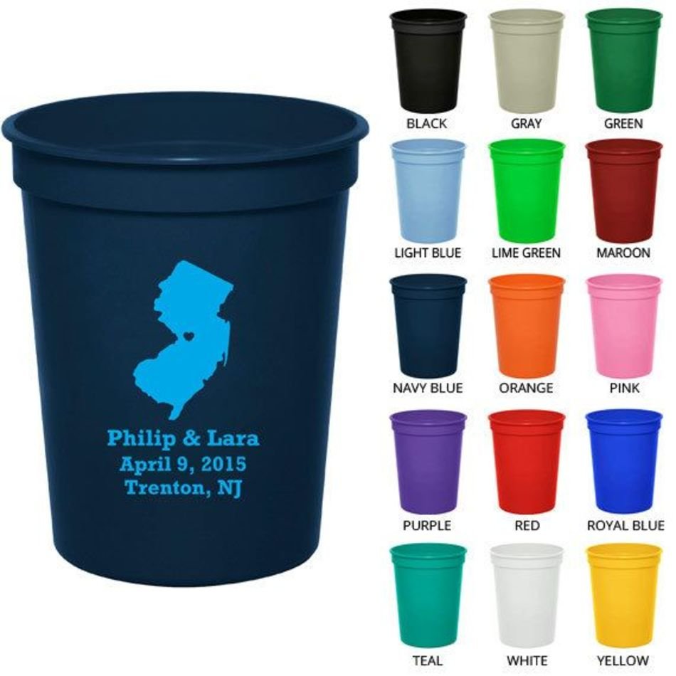 Party Cups Clipart 1232 State Of New Jersey By MyWeddingStore