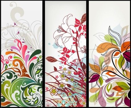 Floral Banner Clip Art